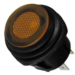 20A 12V Amber Push On / Push Off Switch