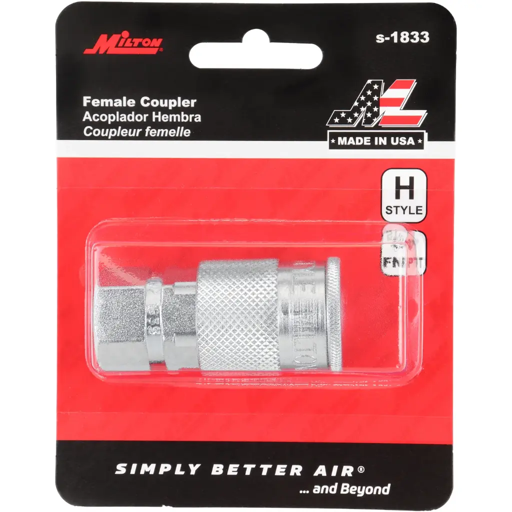 1/4" FNPT H-Style Coupler