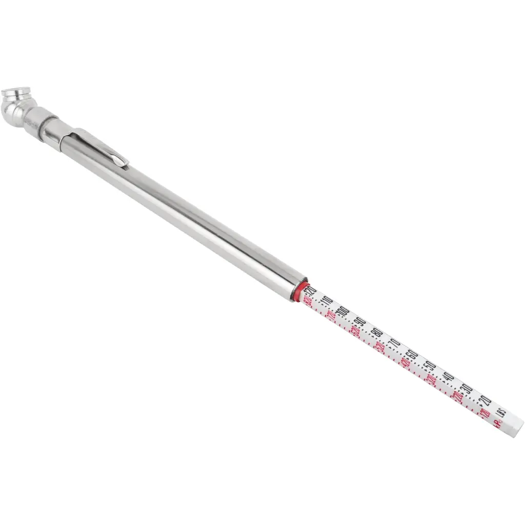 Tire Pressure Gauge, 20-120 PSI Single Head Air Chuck, Milton