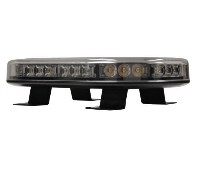 9.75" Amber LED Low Profile Warning Light Bar - Bracket Mount