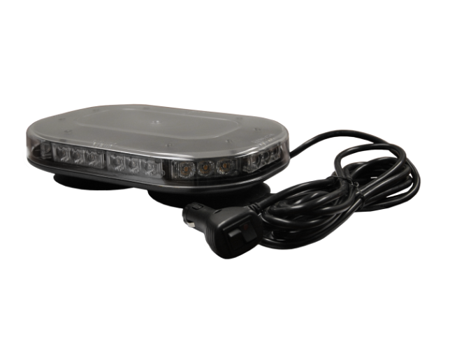 9.75" Amber LED Low Profile Warning Light Bar - Magnetic Mount