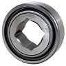 Single Row Ball Bearing; 1.5" Bore; 100MM Outside Diameter; 33.4MM Width; 2 Seals; Square Bore; Cylindrical