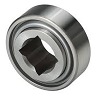 Single Row Ball Bearing; 1.125" Bore; 4" Outside Diameter; 1.438" Outer Width; 1.75" Inner Width; 2 Seals; Square Bore