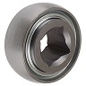 Ball Bearing; Single Row; 1.5" ID X 3.937" OD X 1.3125" WD; 2 Seals; Square Bore