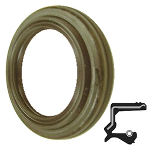 Lip Seal; 1-11/16" Shaft Dia; 2.551" Housing Bore; 3/8" Nominal Width; Nitrile Lip; Solid Seal