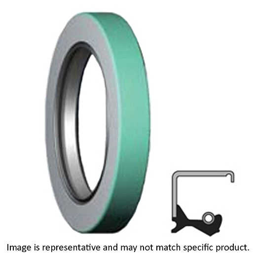 Lip Seal; 1-3/4" Shaft Dia; 2.502" Housing Bore; 5/16" Nominal Width; Nitrile Lip; Solid Seal