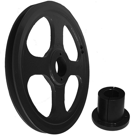 Transmission Pulley; 1 Grooves; 6-3/4" Outside Diameter; Bushed; H Bushing Series; 3L | 4L | A Belt Series