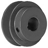 Transmission Pulley; 1 Groove; 4-1/4" Outside Diameter; Bushed; H Bushing Series; 4L | A | 5L | B Belt Series