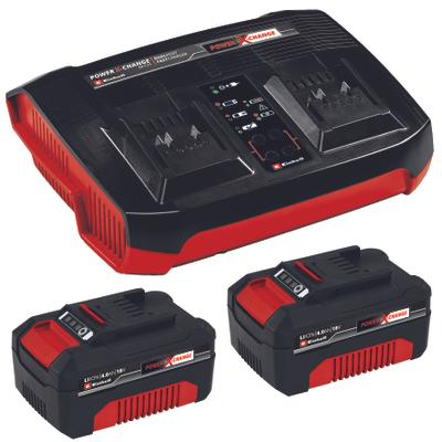 Power X-Change Battery & Charger Starter Kit 2x 4.0Ah, Einhell