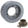 Transmission Pulley; 5 Grooves; 4.95" Outside Diameter; Bushed; SD Bushing Series; A | B Belt Series
