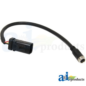 CabCAM Cable, 12", Command Center, 4100, 4600 & G5+ Display, Machine Video Connection Plug to Camera