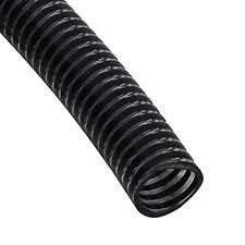 2.5" Universal PVC Helix Air Seeder Hose; Black / Clear; 100' Roll