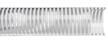 2.5" Universal PVC Helix Air Seeder Hose; White; 100' Roll