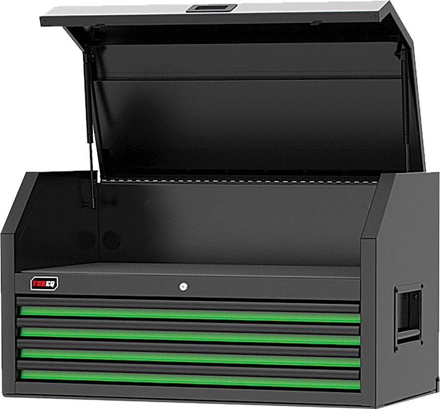 PG213 - 41" 4-DRAWER TOP CHEST, LIME GREEN/BLACK