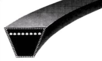 "3V" series v-belt, 63" outside measurement
