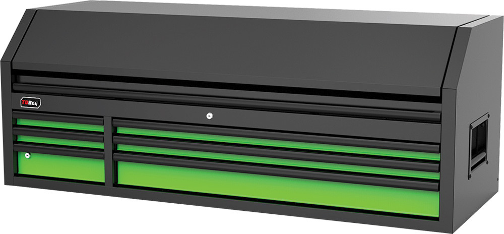 PG213 - 61" 6-DRAWER TOP CHEST, LIME GREEN/BLACK