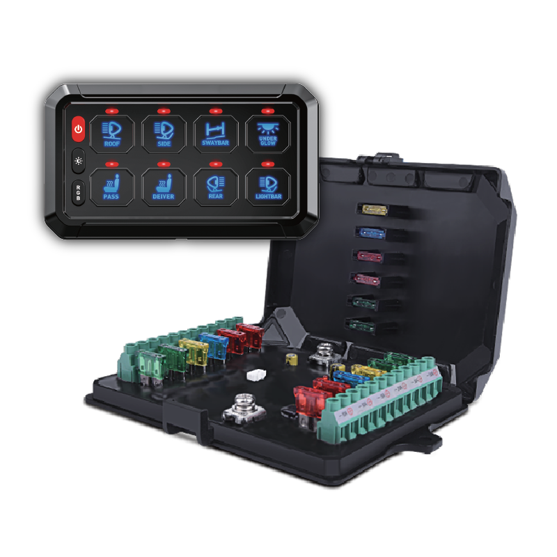 8-Gang Switch Kit with Circuit Breaker