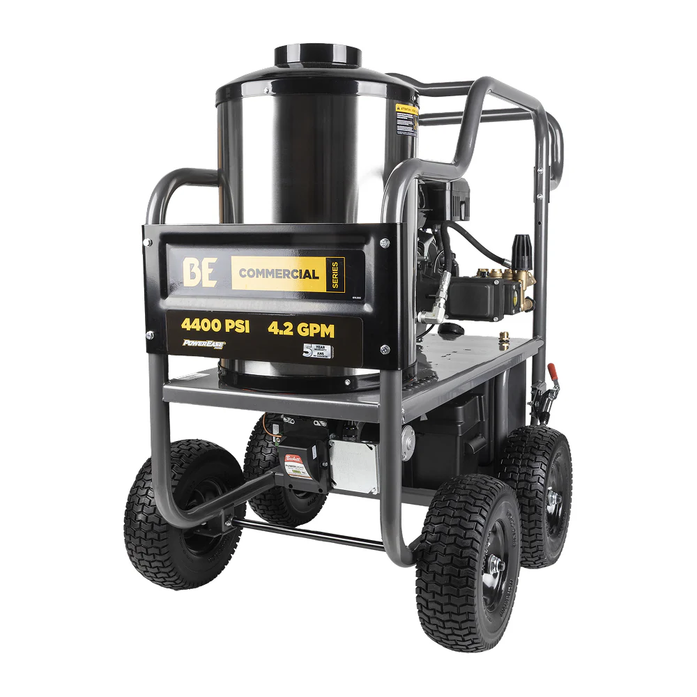4,400 PSI – 4.2 GPM Hot Water Pressure Washer With Powerease 420 Engine