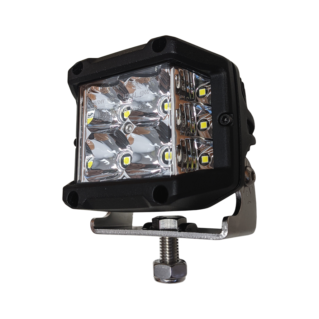 Wide LED Flood Lamp + Side Shooters (3,540 Lumens)