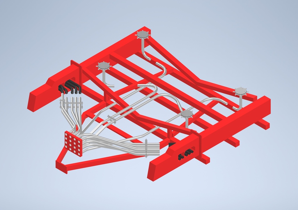 Bourgault Kit for 66/76 FT - 8 Run Double Shoot - TBH Cart - 2022-2024 - 3335 - *MIDDLE SECTION ONLY*