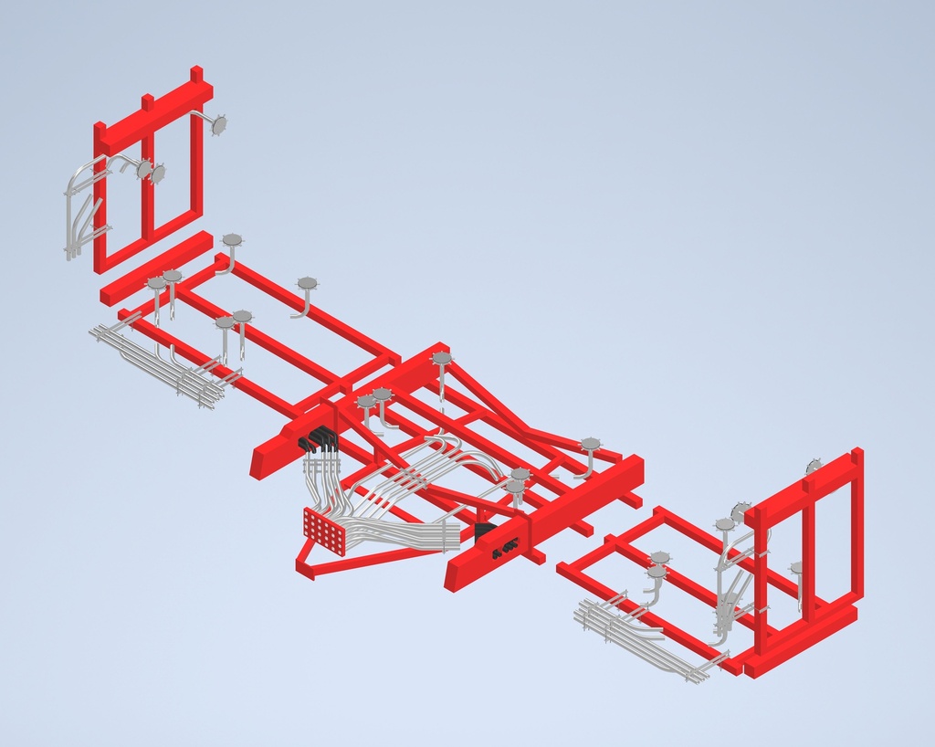 Bourgault Kit for 66FT - 8 Run Triple Shoot - TBH Cart - 2022-2023- 3335  - *MIDDLE + WING SECTION*