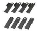 Serrated Winged Straw Chopper Blade Kit for John Deere Combines. Pack of 8.