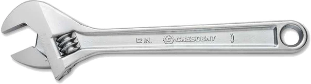 PG163 - ADJ WRENCH, 12", CHROME, CARDED