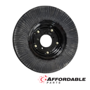6x9 Laminated Tire For Rotary Cutters. 5 Bolt Rim