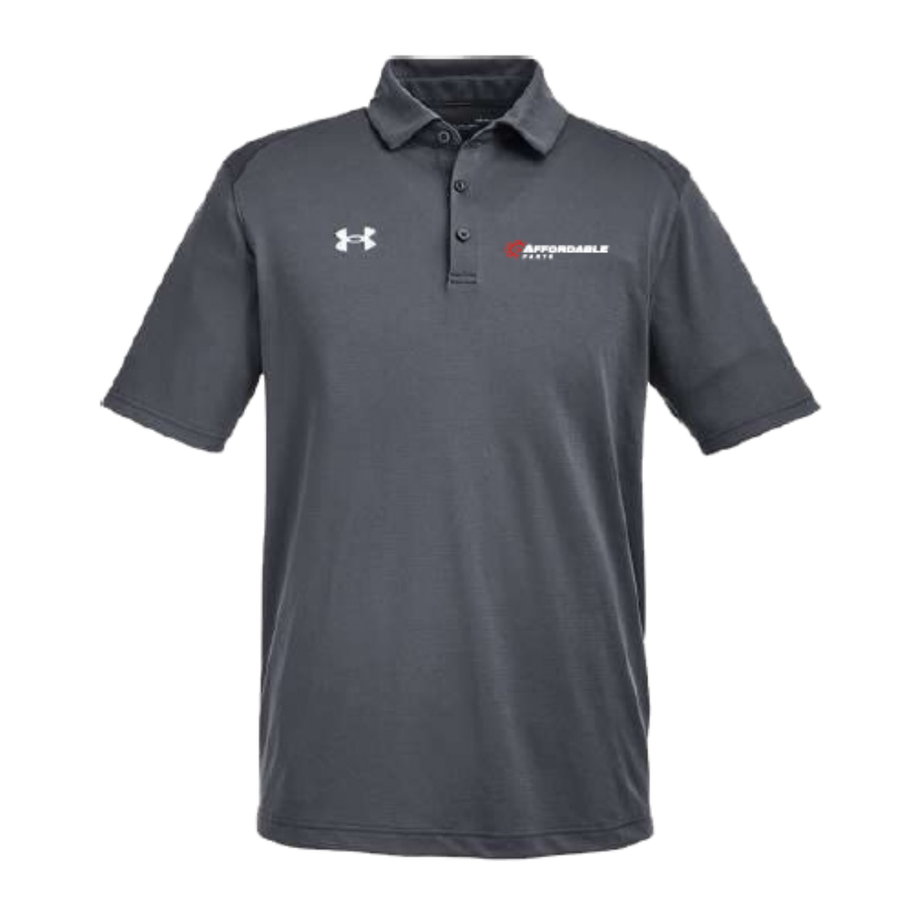 Men's XL Grey Under Armour Golf Shirt. Keeping Farmers Farming Edition.