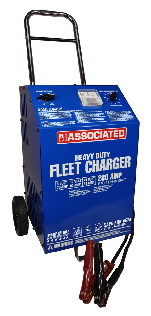 6/12/24 Volt Heavy Duty Fleet Charger. AGM Safe