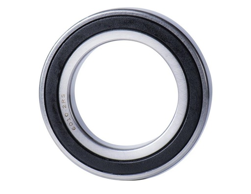 [6010-2RS] Radial/Deep Groove Ball Bearing - Straight Bore, 50 mm ID, 80 mm OD