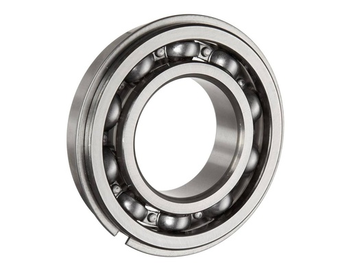 [6205NR] Single Row Ball Bearing; 25MM Bore; 52MM Outside Diameter; 15MM Outer Race Width; Open