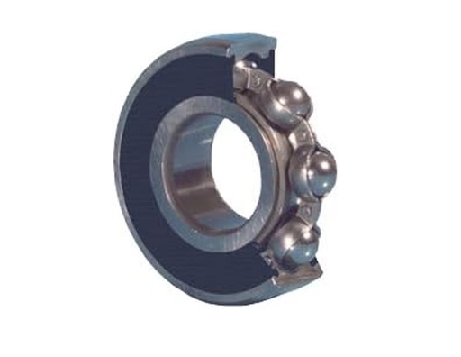[6208-2RS] Radial/Deep Groove Ball Bearing - Straight Bore, 40 mm ID, 80 mm OD