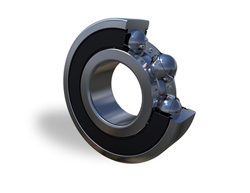 [6315-2RS] Single Row Ball Bearing; 75MM Bore; 160MM Outside Diameter; 37MM Outer Race Width; 2 Seals