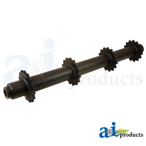 [A-84414915] Case IH Feederhouse Shaft & Sprockets. No Internal Clutch