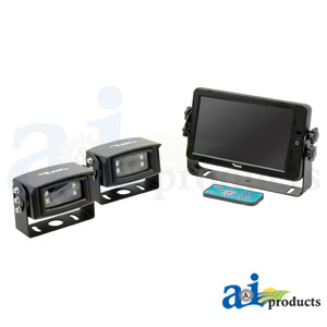 [AI-HD7M2CQ] CabCAM High Definition 7" QUAD Video System, Touch Screen, with 2 Camera.