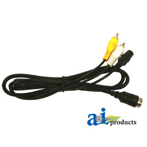 [A-RCACABLE] CabCAM Cable, 4 Pin Male/RCA Male/Power