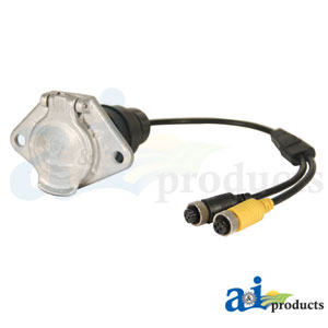[AI-TP7523] CabCAM Plug, Monitor End, 2 Camera Capability