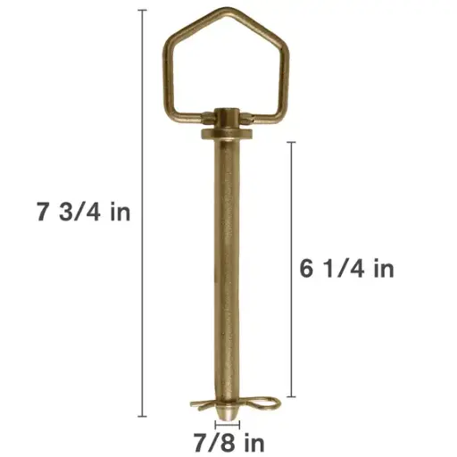 [BE-701HPC] Swivel-Handle Forged Hitch Pin with Clip