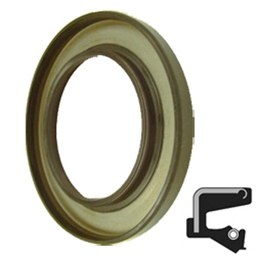 [C/R-13839] Lip Seal; 1-3/8" Shaft Dia; 2-1/2" Housing Bore; 0.328" Nominal Width; Nitrile Lip; Solid Seal