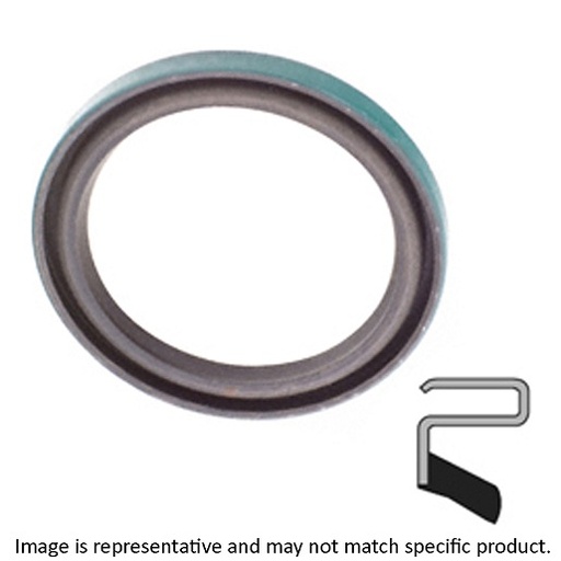[C/R-16285] Lip Seal; 1-5/8" Shaft Dia; 2.562" Housing Bore; 1/4" Nominal Width; Nitrile Lip; Solid Seal