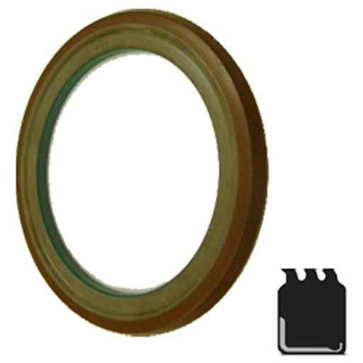 [C/R-18630] Lip Seal; 1.873" Shaft Dia; 2.716" Housing Bore; 9/32" Nominal Width; Nitrile Lip; Solid Seal