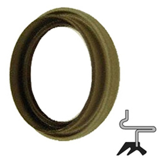 [C/R-19743] Lip Seal; 2" Shaft Dia; 2.622" Housing Bore; 0.28" Nominal Width; Nitrile Lip; Solid Seal