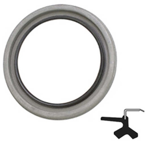 [C/R-20425] Lip Seal; 2.048" Shaft Dia; 2.727" Housing Bore; 0.57" Nominal Width; Nitrile Lip; Solid Sea