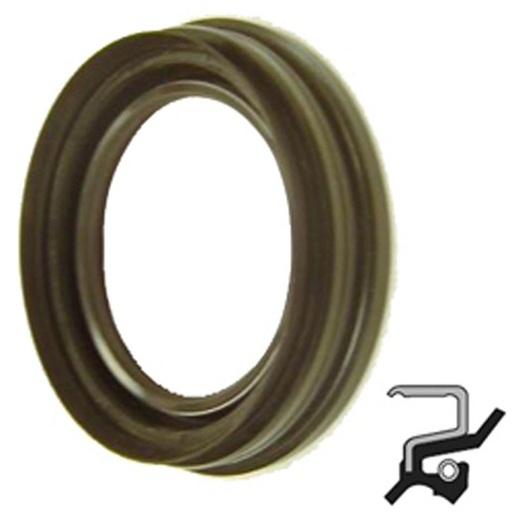 [C/R-21045] Lip Seal; 2-1/8" Shaft Dia; 2.96" Housing Bore; 0.669" Nominal Width; Nitrile Lip; Solid Seal