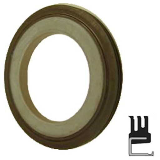 [C/R-25078] Lip Seal; 2.496" Shaft Dia; 3.672" Housing Bore; 5/16" Nominal Width; Nitrile Lip; Solid Seal