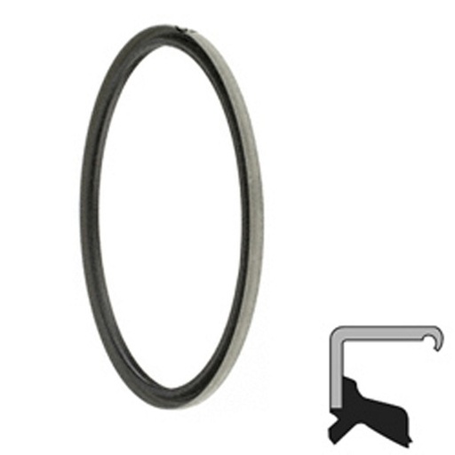 [C/R-32325] Lip Seal; 3-1/4" Shaft Dia; 3-3/4" Housing Bore; 1/4" Nominal Width; Nitrile Lip; Solid Seal