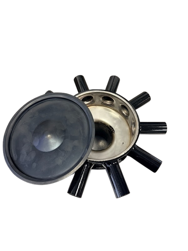 [SSD2.5-10-1.00-HEAD] Stainless Steel Distributor Head; 2.5" Distributor; 10 Runs @ 1"