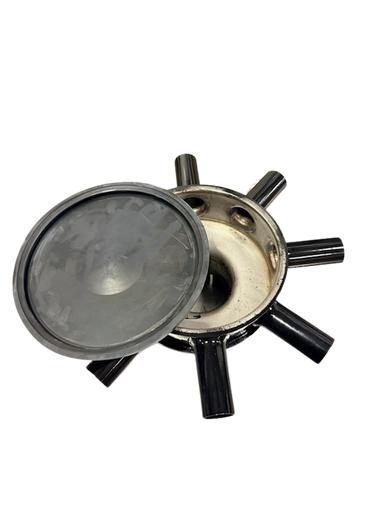 [SSD2.5-8-1.00-HEAD] Stainless Steel Distributor Head; 2.5" Distributor; 8 Runs @ 1"