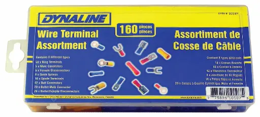 [DYN-10107] Wire Terminal Assortment, 160 Pieces / 8 Types